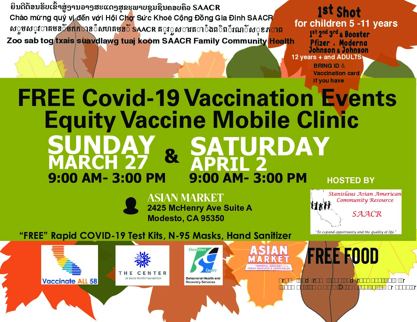 Modesto Asian Market COVID19 Vaccine Event Health Plan of San Joaquin