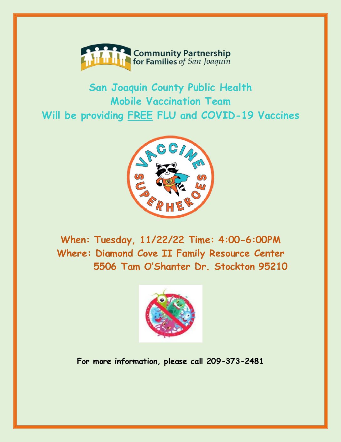 SAN JOAQUIN COUNTY PUBLIC HEALTH MOBILE VACCINATION CLINIC - HPSJ/MVHP