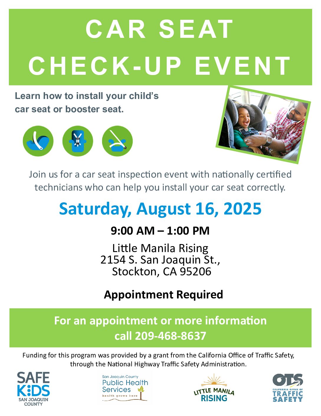 CAR SEAT CHECK-UP EVENT - HPSJ/MVHP
